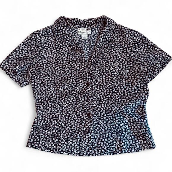 Leslie Fay Tops - Leslie fay haberdashery button up blouse